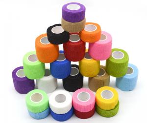 Best Medical Elastic Adhesive Bandage Non Woven Fabric Multiple Color Customized Pattern wholesale