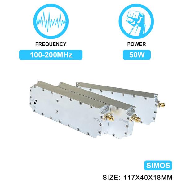Cheap 50W Customisable Ulf RF Power Amplifier Module 100-200MHz Module Drone Counter Anti-Drone Jamming with Simos for sale