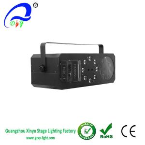 Gobo Effect, Moonflower Effect, Strobe/Chase and green & red laser LED Effect Light