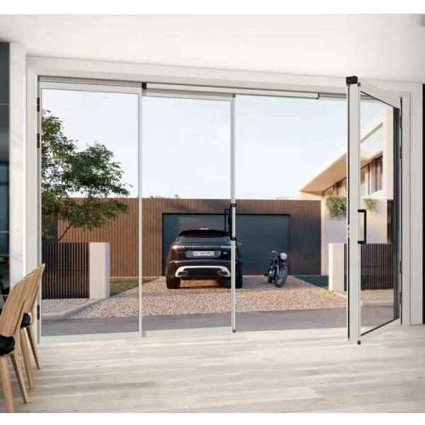 Cheap Good Sealing Interior Glass PD Aluminum Casement And Folding Door Graphic Design Modern For Kitchen for sale