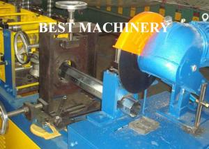 Gavalnized Octangle Tube Rolling Machine Hydraulic Cutting Type For Shutter Door