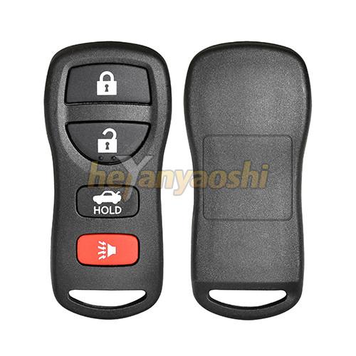 Cheap Nissan 4 Buttons Smart Key Shell with Emergency Key Insert for sale
