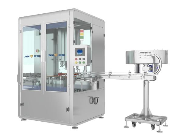 Cheap 80ml-1000ml Range 6 Capping Heads Rotary Automatic Capping Machine Speed 6500 Bottles Per Hour For 100ml Bottle for sale