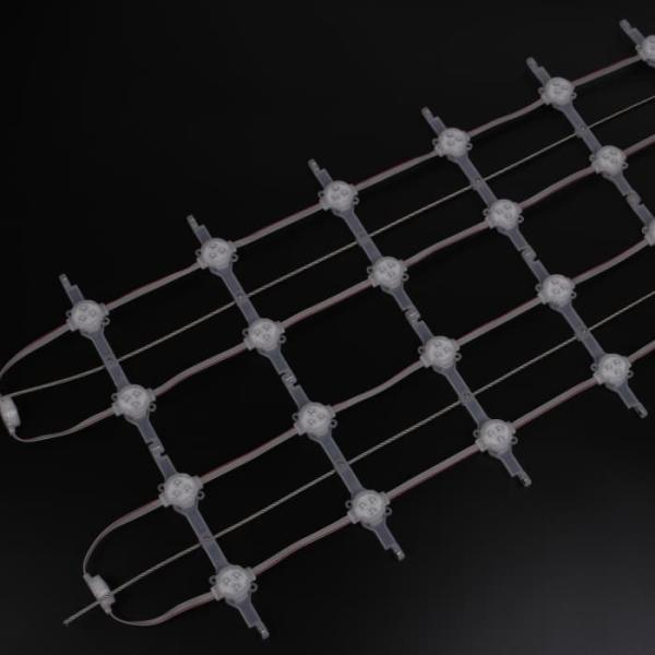 P125 Programmable DC12V RGB Flexible Led Mesh Curtain Led Mesh Display Foldable