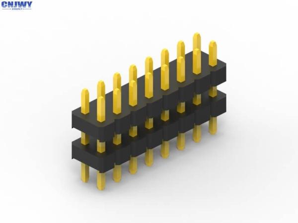 Cheap Gold Flash 10 Pin Header Connector , Dual Row Break Away Headers for sale