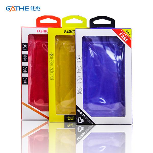 Cheap Customize Pantone Mobile Case Packaging Box Transparent Display for sale