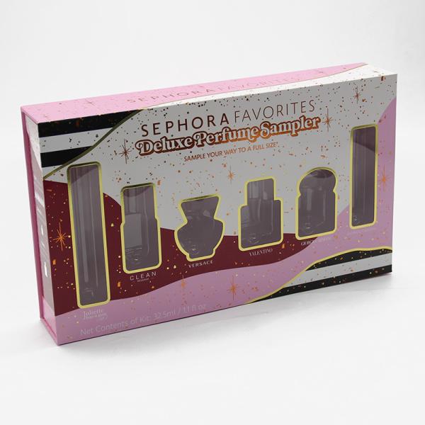 Cheap Custom Private Label Clear Window Perfume Paper Packaging Box with Insert for sale