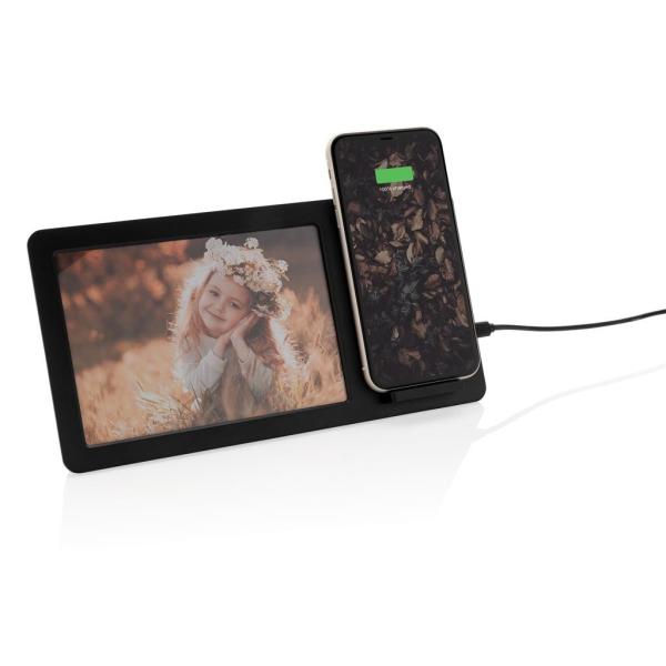 Cheap Recycled Smart Digital Wireless Charger Picture Frame Multifunctional ABS Material for sale