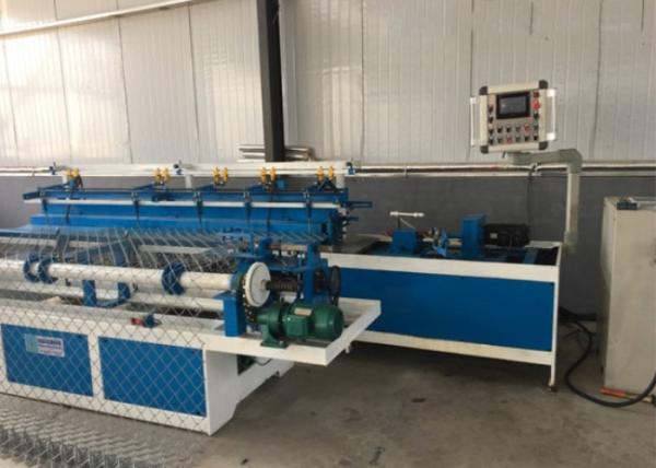 Cheap Custom Diamond Mesh Fencing Machine , Iron Net Making Machine Low Energy Consumption for sale