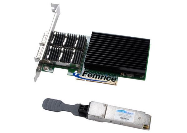 Cheap Femrice 40Gbps Dual Port Gigabit Ethernet PCIe x8 Server Adapter Intel X710 Gigabit Controller Network Interface Card for sale