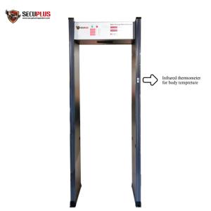 China Infrared Body Temperature Sensor Walk Through Metal Detectors Gate To Check Fever Person In Hotel on sale