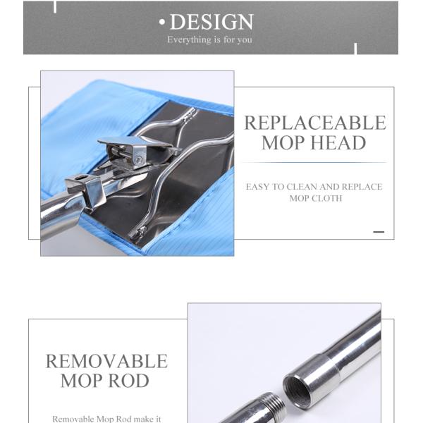Cleanroom Adjustable Length Durable Flat Mop