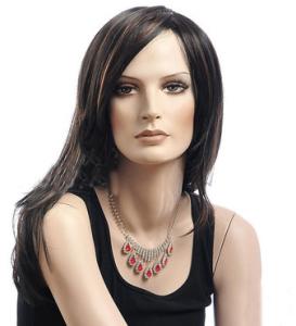 China Synthetic Heat Resistant Wigs / Long Bob Wigs With Side Bangs on sale