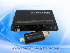 China USB3.0 KVM fiber extenders for long distance expansion of the second screen and KVM control on sale