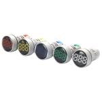 New Design mini round led indicator hz frequency meterlight/lamp with digital