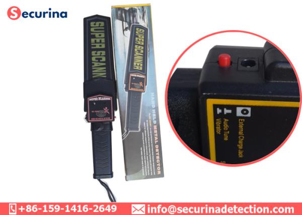 Cheap Hand Held Security Metal Detector Wand Audio Alert / LED Indicator With Three Buttons for sale