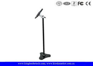 Security Ipad Kiosk Enclosure Rotatable Bracket , Triangle Base