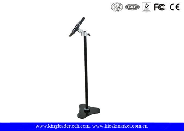 Cheap Security Ipad Kiosk Enclosure Rotatable Bracket , Triangle Base for sale