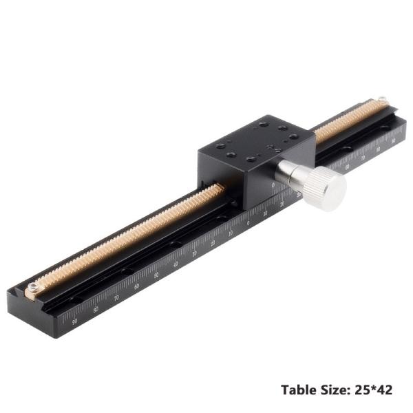 Cheap Dovetail Trough Rack And Pinion Manual Stage Linear Sliding Long Stroke for sale