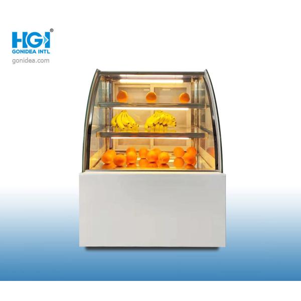 Cheap Secop Compressor Glass Cabinet Ice Cream Cake Display Freezer Low Noise OEM R134a for sale