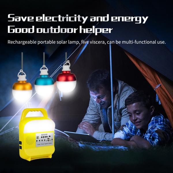 Cheap Rechargeable LED Bulb Solar Home Lighting System For Emergencies for sale