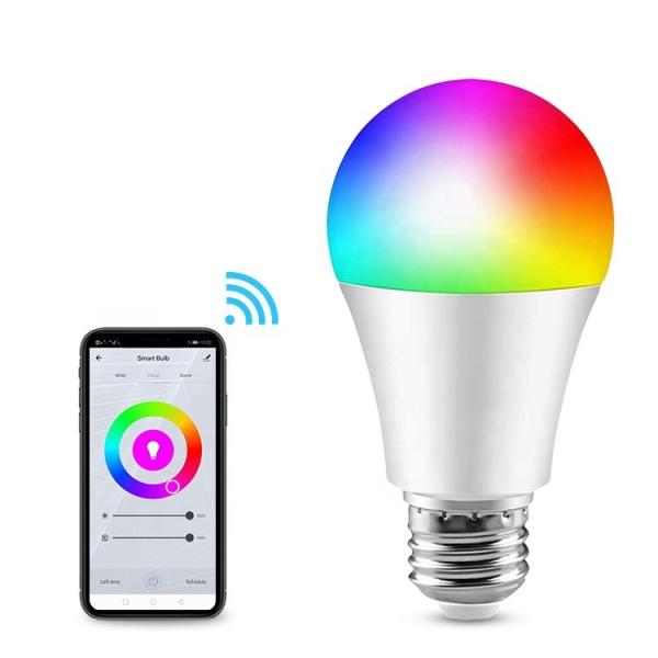 Cheap Music Wifi Color Changing Light Bulb 80Ra Stereo Audio Wifi Bulb With Speaker Remote Control for sale
