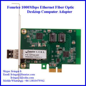 Best Gigabit Ethernet NIC Card SFP Slot 1 Port Desktop Computer Network Card 1000BASE-SX Module wholesale