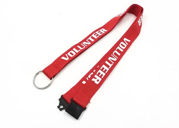 Cheap Custom Size Custom Printed Lanyards , Polyester Custom Logo Lanyards for sale