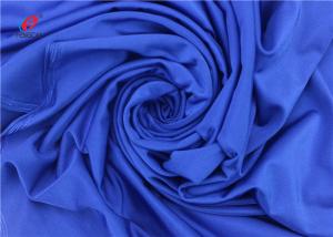 Shiny 87% Polyester 13% Spandex 4 Way Lycra Fabric For Yoga Jersey Fabric