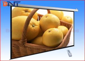China Lightweight Portable Remote Control Projector Screen 16 9 Format 106 Inch on sale