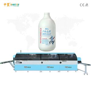 Best 3 Color Automatic Blanking Silk Screen Printing Machine For Shampoo Lotion Bottle wholesale