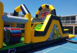 Best Pvc Large Inflatable Obstacle Course Bouncy Castle Ce / En14960 Certificates wholesale