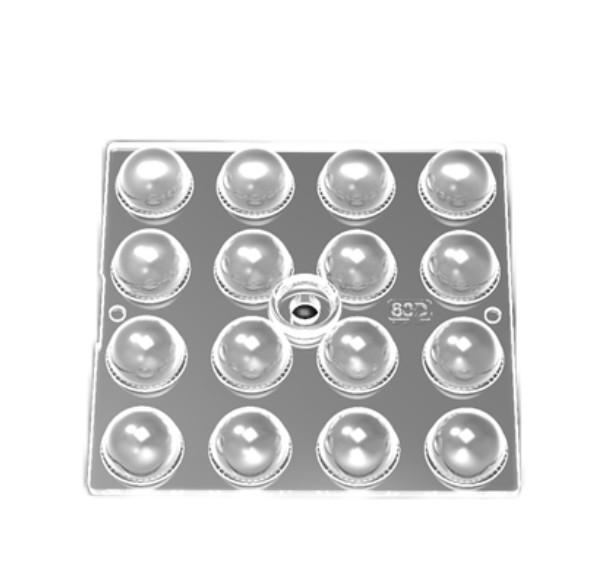 Cheap Transparent SMD3030 Micro Array Lens , Optical grade PC Flood Light Lens Array for sale