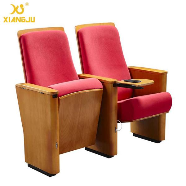 Plywood Outerback Rectangular Shape Auditorium Chiars USB With MDF Tablet 