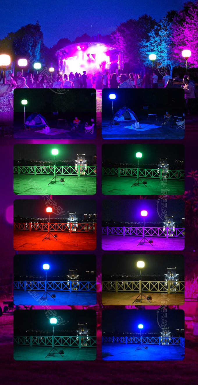 120W Led RGB Balloon Light Tower Versatile Portable Light Tower For Outdoor Event