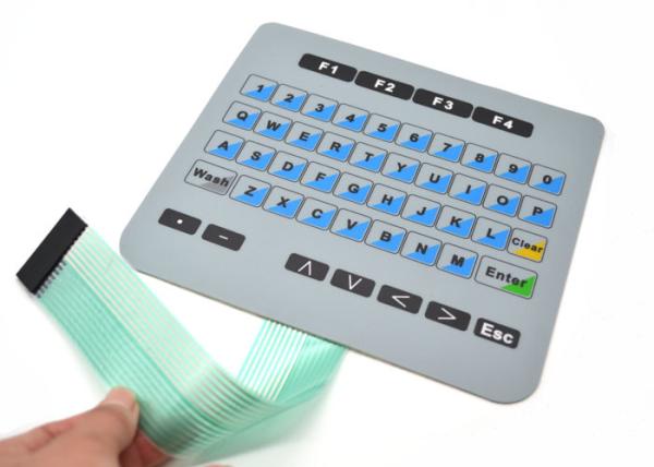 Cheap Flat Membrane Keyboard Switch For Machanical Controller With Connector for sale