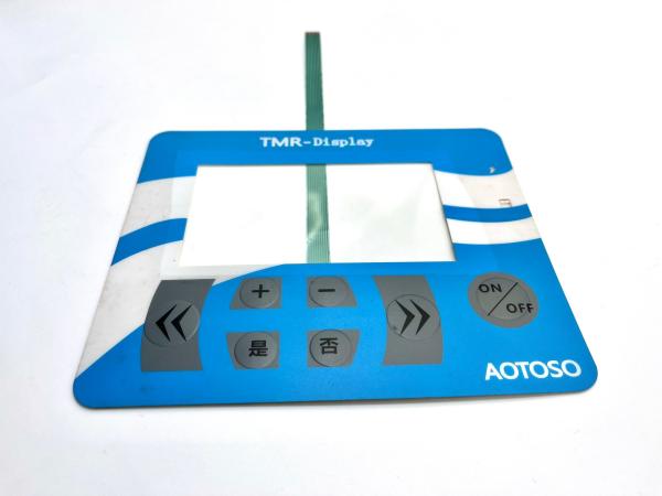 Cheap Back Tinted LCD Window Polyester Membrane Keypad With Adhesive Layer for sale