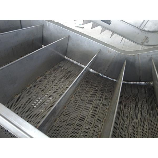 Industrial Tunnel Furnace Metal Stainless Steel 304 Baffle Plate Link Chain Perforated Plate Conveyor Mesh Belt ss316