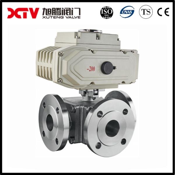 Cheap 3 Way Ball Valve L Type With Mounting Pad ISO5211 GB/T12237 Standard Return Refunds for sale