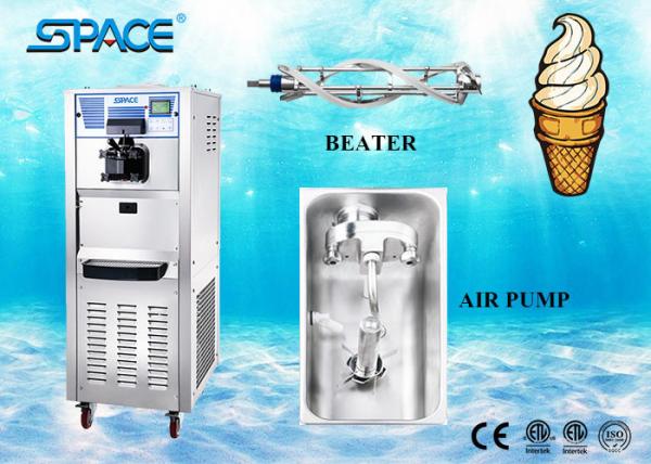 Cheap Mobile Single Flavor Ice Cream Machine , Soft Frozen Yogurt Machine 220V for sale