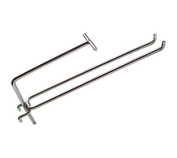 Cheap Hanging Net Hook Mesh Supermarket Shelf Single Line Display Hook Hanger for sale