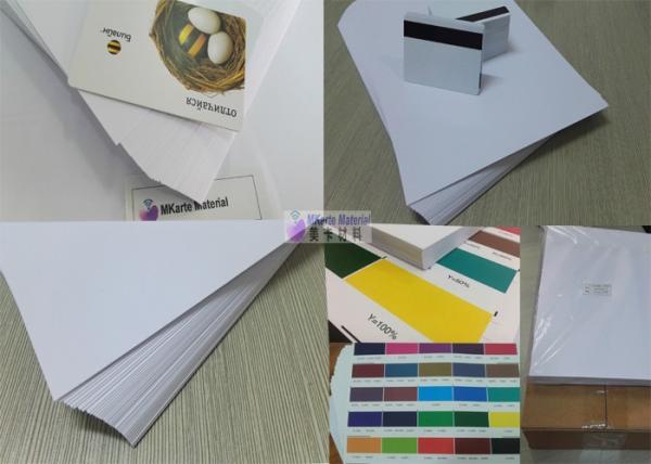 Cheap White Single Sided Digital Printing PVC Sheets Superior Aging Resistance Performance for sale