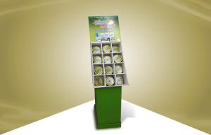 China Green Pop Cardboard Display , Cardboard Shelving Displays For Househeld Freshener on sale