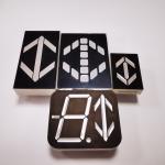 Custom 7 segment LED Display Ultra Red 40 x 46 x 8 mm Dimensions