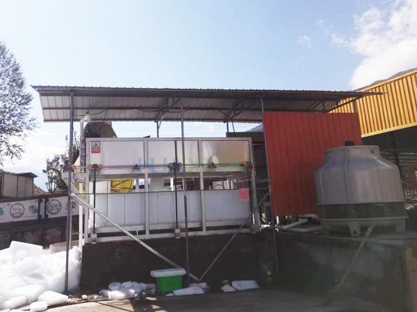 Cheap Direct Cooling Ice Block Making Machine Water Cooled 10 Tons For Ice Plant for sale
