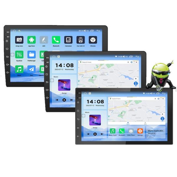 Cheap Universal 2 Din QELD/IPS Touch Screen Radio Player Carplay with Split Screen Function for sale