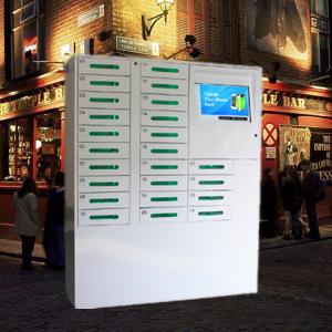 China 24 Door Big Screen Mobile Phone Charging Kiosk For Russia Accept Ruble Coins And Papermoney on sale