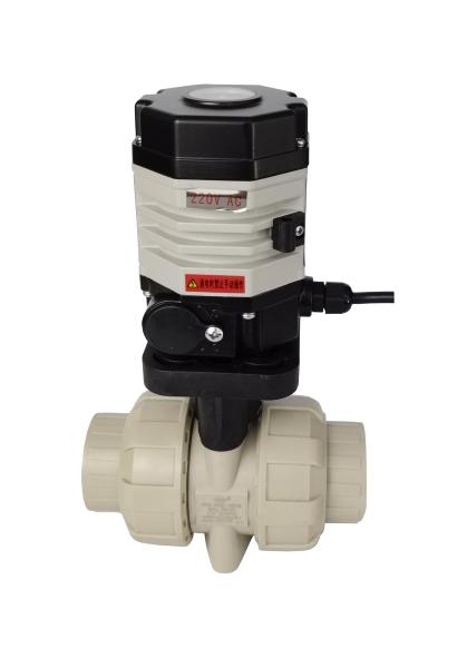 Cheap Compact Electric Actuated PP-H Ball Valve Double Trunnion for sale