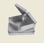 Rectangular Matt Coating Hinged Empty Tin Cans