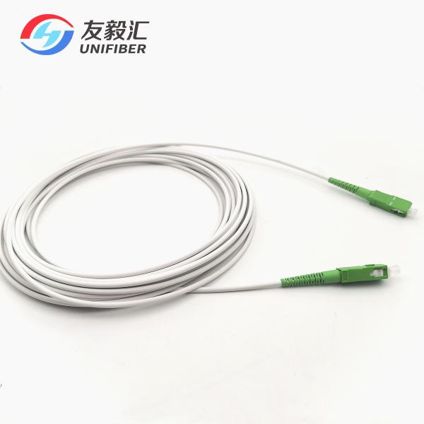 Cheap Simplex OS2 G657b3 Armored Fiber Patch Cord Single Mode SC APC for sale